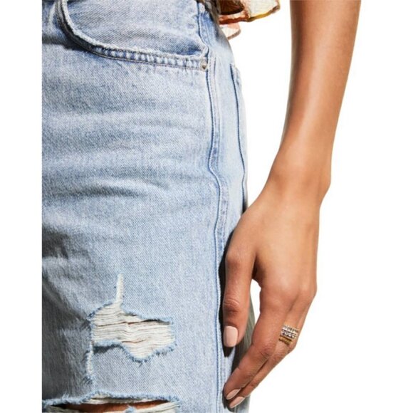 💕VERONICA BEARD💕 Dylan Straight Leg Jeans Distressed Pebble Stone Blue 25 NWT - Picture 12 of 16